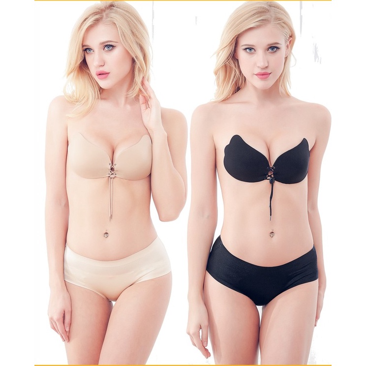 Miếng Dán Ngực Su Cánh Tiên Tạo Khe Có Dây Rút DAN L&amp;U 0124