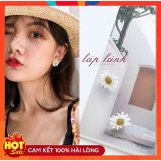 [Có sẵn] BÔNG TAI/ KHUYÊN TAI HOA CÚC HỌA MI DỄ THƯƠNG NGỌT NGÀO PHONG CÁCH THỜI TRANG BT35