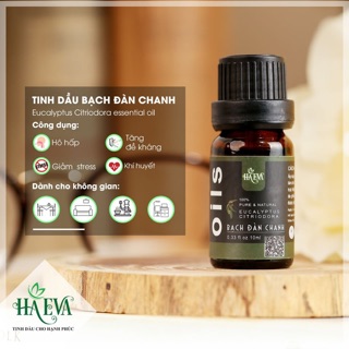 Tinh dầu Bạch Đàn Chanh Haeva (dung tích 10ml,30ml,100ml)