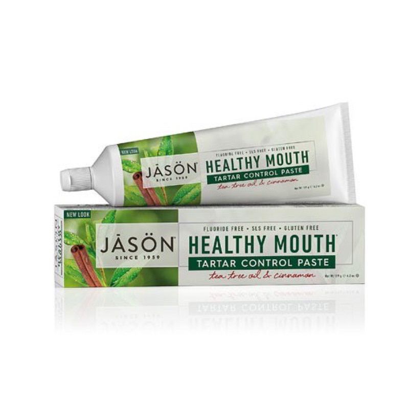 [7/24] Kem đánh răng Jason Healthy Mouth tinh chất tràm trà và quế 170g