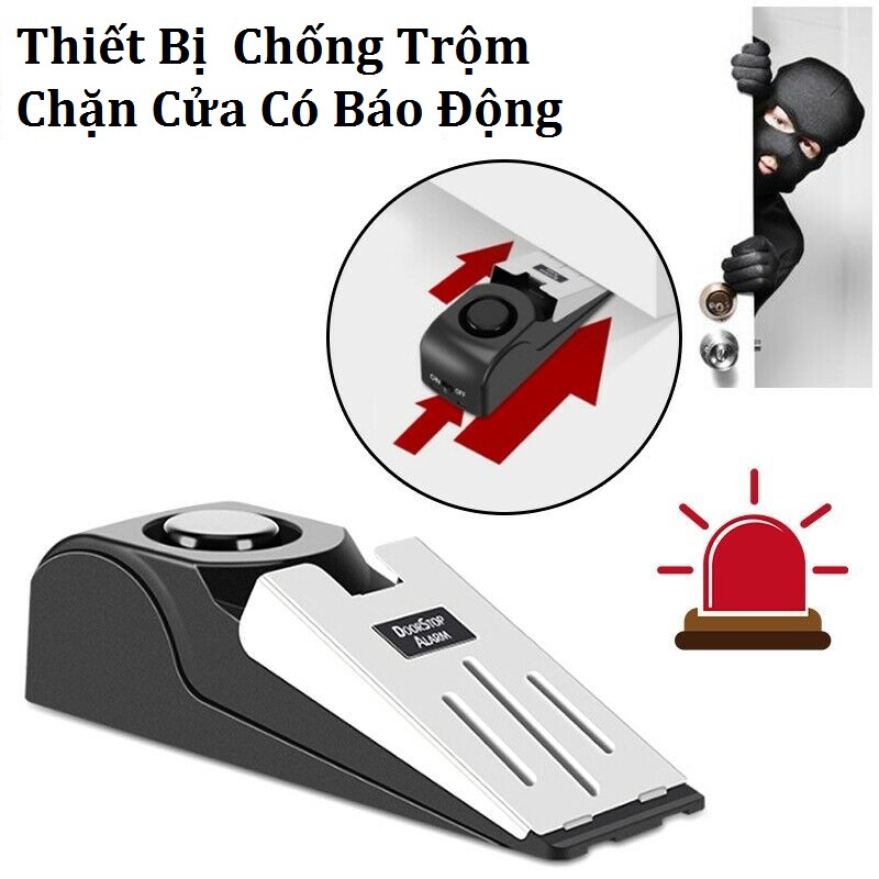 Thiết bị chặn cửa báo động chống trộm