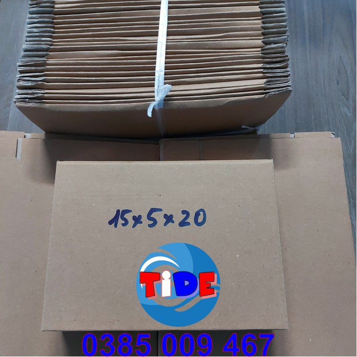 Hộp carton (50 chiếc 20cm x 15cm x 5cm) – Dùng trong công tác đóng hàng hỗ trợ vận chuyển - Hộp COD