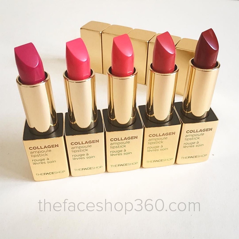 Son Thỏi Collagen Ampoule Lipstick The Face Shop