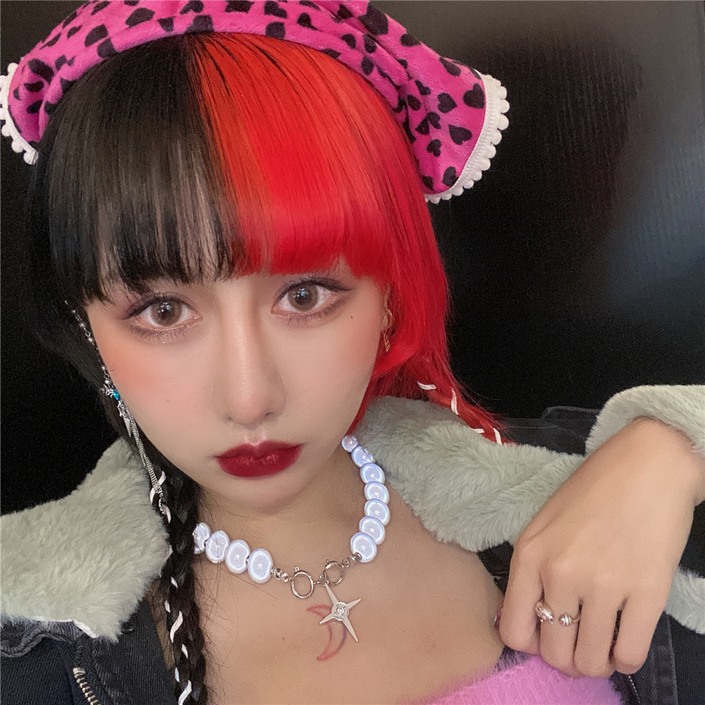 Dây chuyền đính ngọc trai giả dạ quang phong cách Hàn Quốc sành điệu