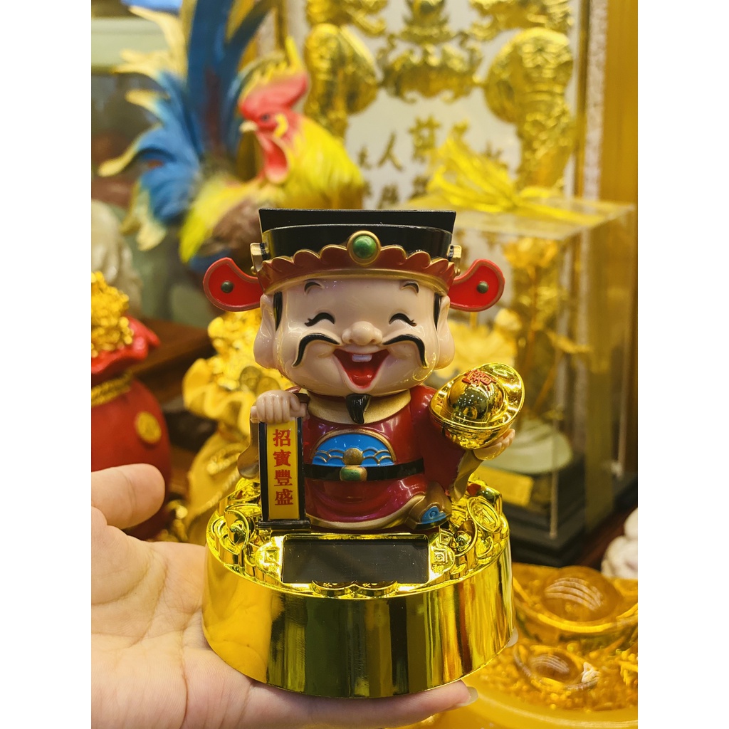 Thần Tài Năng Lượng và Chú tiểu Gật Đầu để bàn làm việc /oto