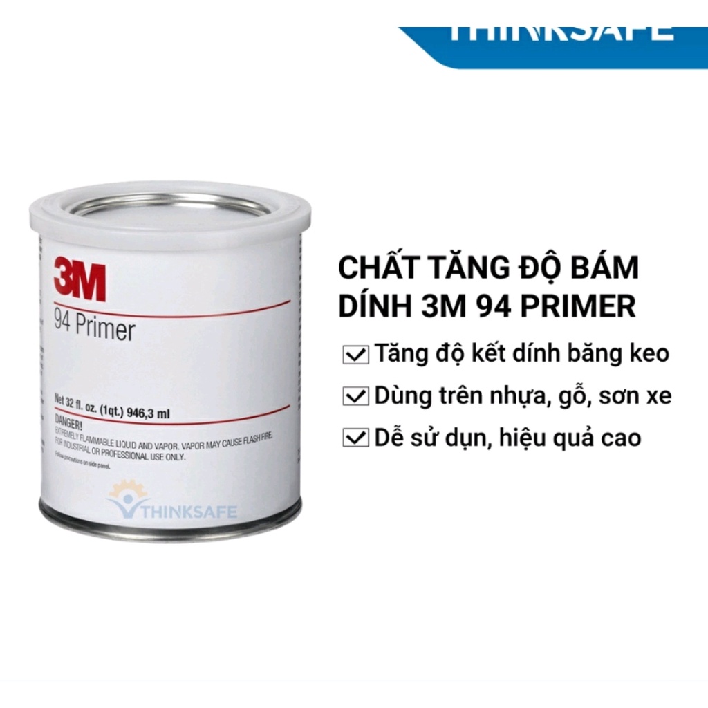 Trợ dính Primer94 siêu to loại 1 lít chính hãng 3m - siêu dính - siêu chắc - keo nước màu vàng - keo mồi