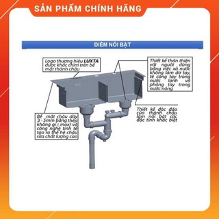 Chậu rửa chén Luxta LC 8046K-3.0
