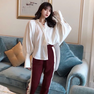 Set áo sơ mi quần thể thao basic