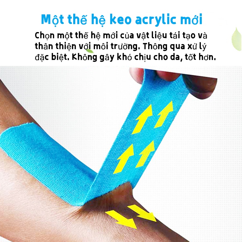 KHO SỈ Băng Keo Cơ, Băng Keo Vải Dán Cơ,Băng keo vải thể thao Cao cấp,Bản 5cm và 2,5cm Đủ màu,hỗ trợ chấn thương đầu gối