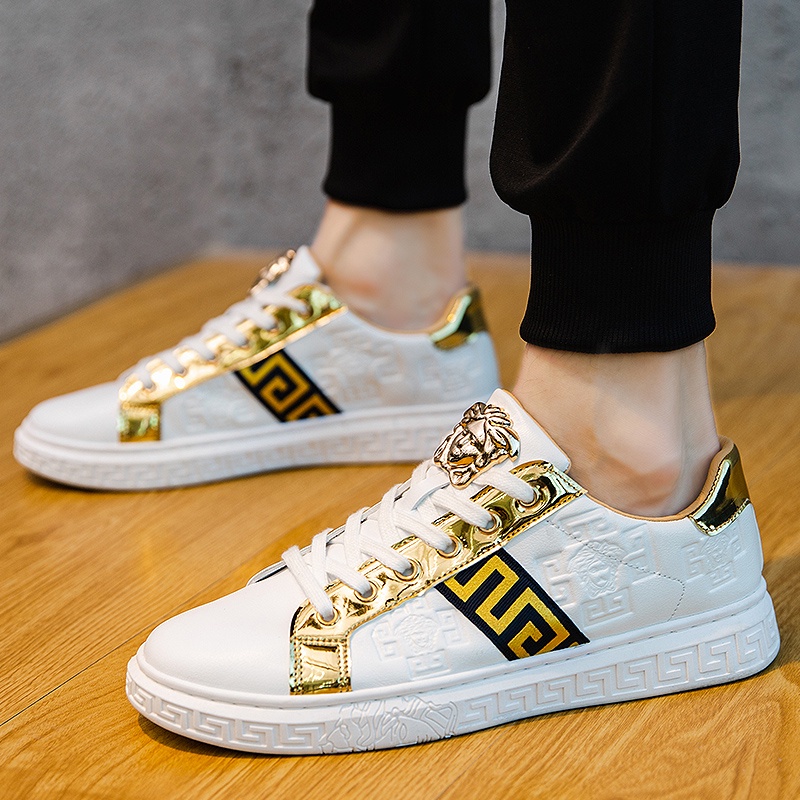 Giày Thể Thao Nam Versace In Họa Tiết Retro Thời Trang