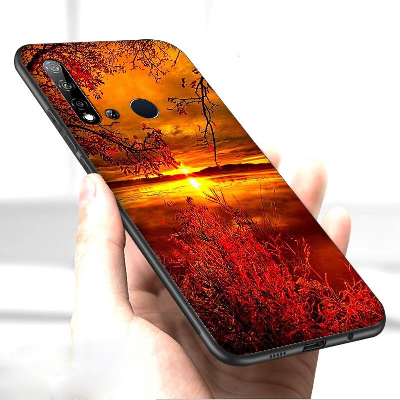 Ốp Điện Thoại Mềm Họa Tiết Hoa Mùa Thu Mp28 Cho Huawei Y6p Y5 Y6 Y7 Y9 Prime Pro 2019