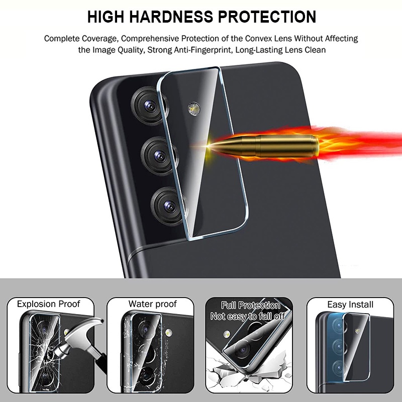 Miếng Dán Bảo Vệ Ống Kính Máy Ảnh Chống Nước Chống Rơi Linh Hoạt Cho Samsung Galaxy S22 S22Plus S22Ultra