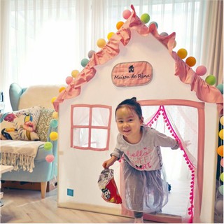 Ngôi nhà công chúa Lều công chúa cho bé, vải cotton cao cấp dầy dặn (có sẵn)
