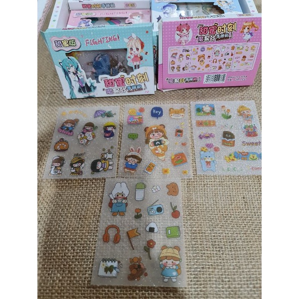 HỘP STICKER 4 TỜ SIZE HỘP 10CM MÃ CHT-1037