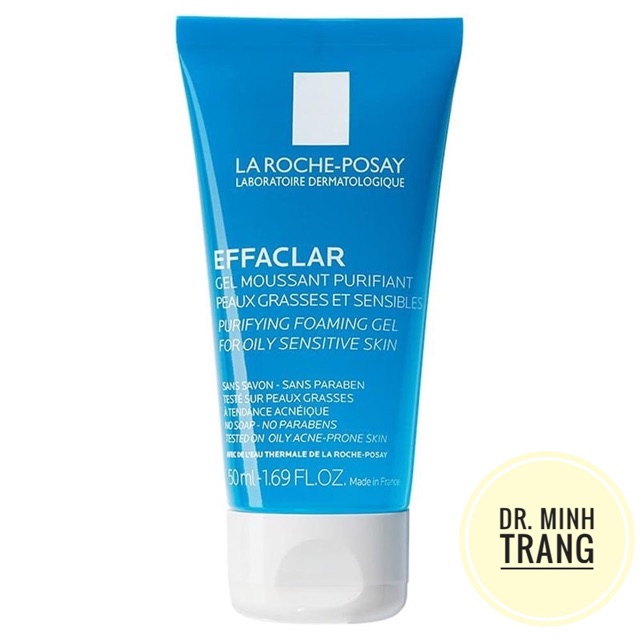 ( CHÍNH HÃNG) Gel Rửa Mặt Tạo Bọt Làm Sạch Sâu Cho Da Dầu Nhạy Cảm LAROCHE- POSAY Effaclar Foaming Gel 50ml, 200ml,400ml