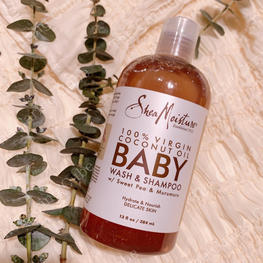 Sữa tắm Organic cho bé Shea Moisture Baby Wash &amp; Shampoo 384ml