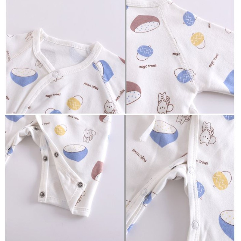 Bodysuit Body dài tay Cotton cho bé trai bé gái Hàng Quảng châu xuất Nhật SL06