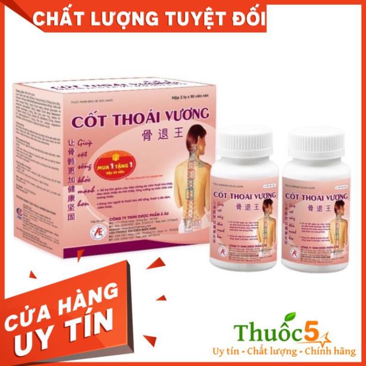 [TẶNG kèm hộp 30v] Cốt Thoái Vương Hỗ trợ xương khớp, thoái hóa, đau vai gáy hộp 180 viên