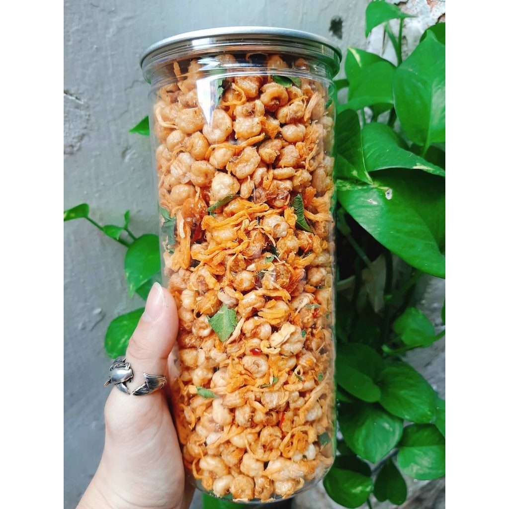 Bắp Lắc Khô Gà Lá Chanh Hũ Pet 350gr