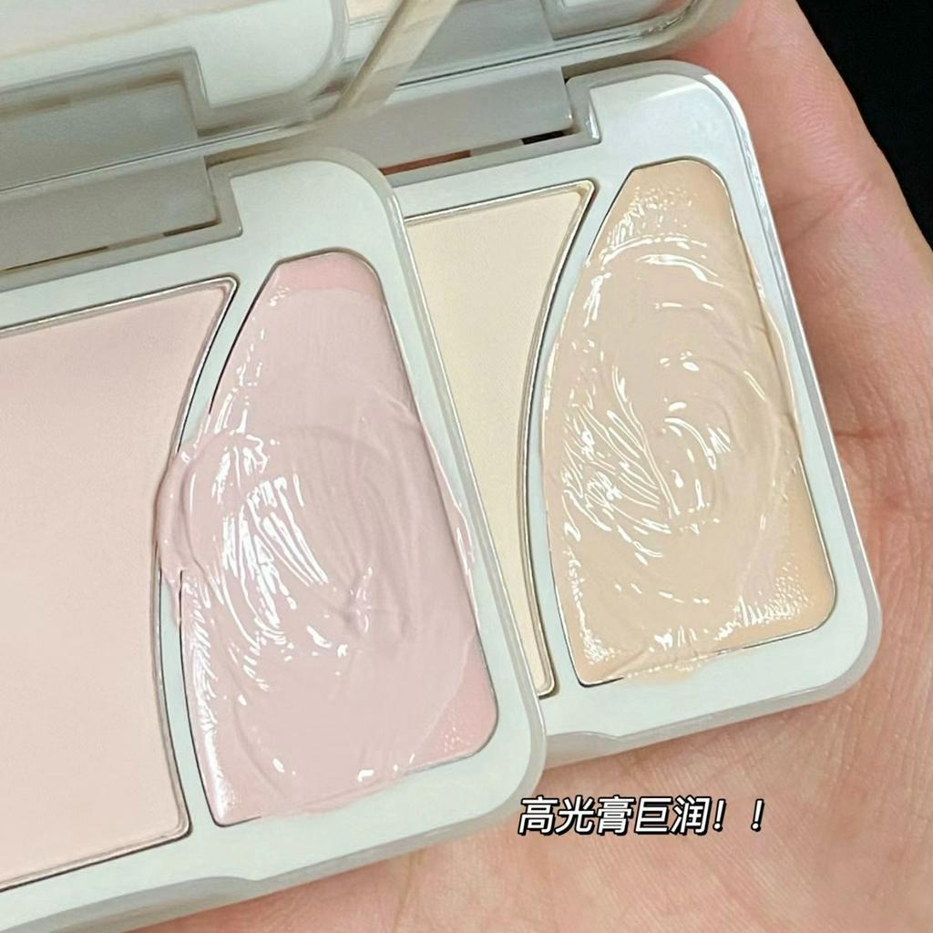 SWEET MINT® Bảng Màu Phấn Bắt Sáng Hai Màu Sắc Ánh Nhũ Thời Trang