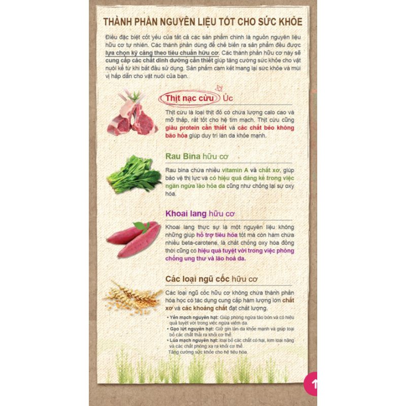 1kg thức ăn cho chó thịt cừu NATURAL CORE