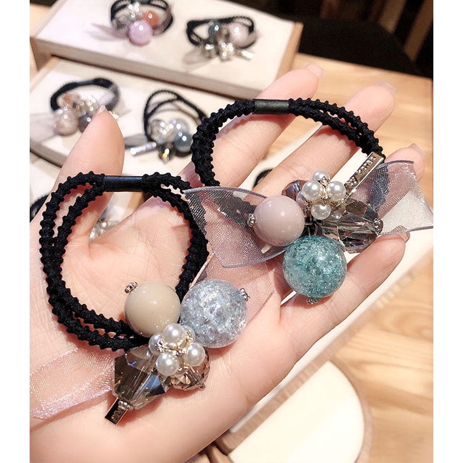 Dây Buộc Tóc Hình Nơ Đáng Yêu Cho Nữ