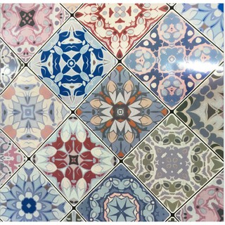 Giấy dán bếp có keo sẵn giả gạch bông khổ 60cm