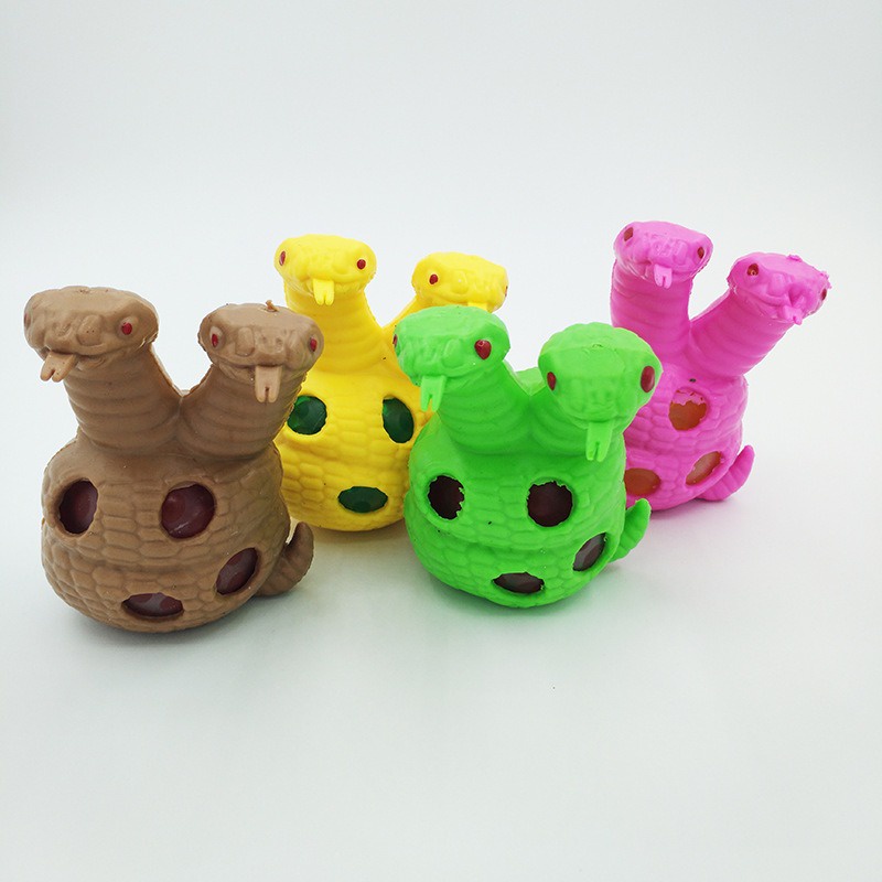 Đồ Chơi Squishy Gudetama hình con RẮN 2 ĐẦU bóp ra hạt nở giải trí mềm mịn siêu đàn hồi ngộ nghĩnh giải tỏa căng thẳng