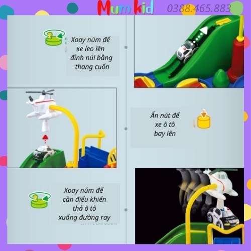 Bộ đồ chơi lắp ghép, lắp ráp đường đua ô tô phiêu lưu cho bé trai, gái 3 4 5 6 7 8 tuổi. Trò chơi trí tuệ cho trẻ em M40