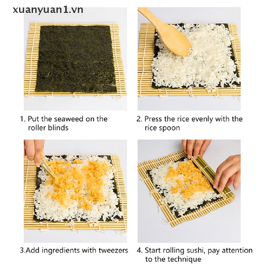 1 Dụng Cụ Cuốn Sushi Bằng Tre Chống Dính Tiện Dụng