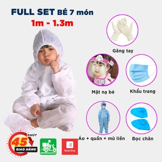 [SIÊU KM GIẢM 4K-9K ĐƠN 150K] Đồ Bảo Hộ Người Lớn VÀ Trẻ Em <BỘ LIỀN> Sét Bộ Người Lớn và Trẻ Em 7 Món - 4 Món