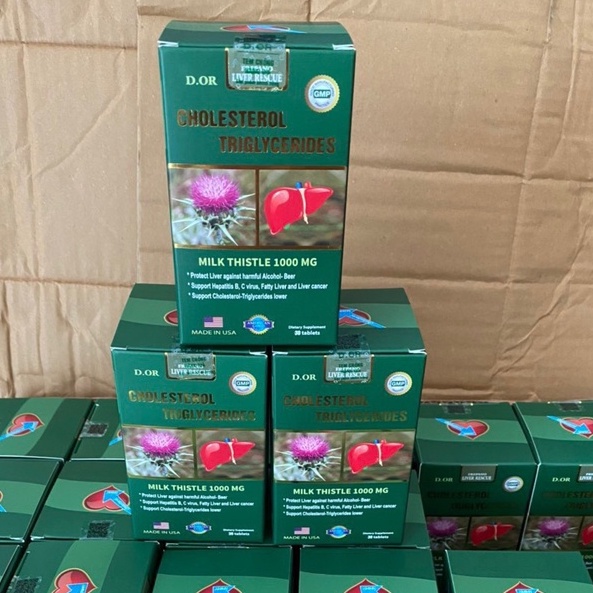 Bổ gan Mỹ Cholesterol Triglycerides Frepano - Ngăn Ngừa &amp; Hỗ Trợ Gan Nhiễm Mỡ &amp; Các Bệnh Về Tim Mạch Lọ 30 Viên