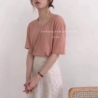 áo phông giấy cổ tròn