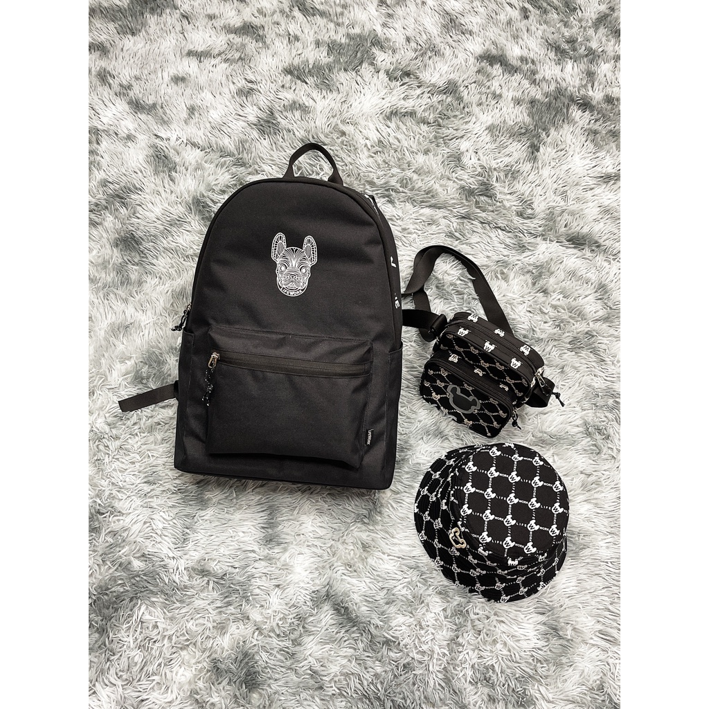 Ba Lô Thời Trang Life-Work Logo Classic Backpack Black B406