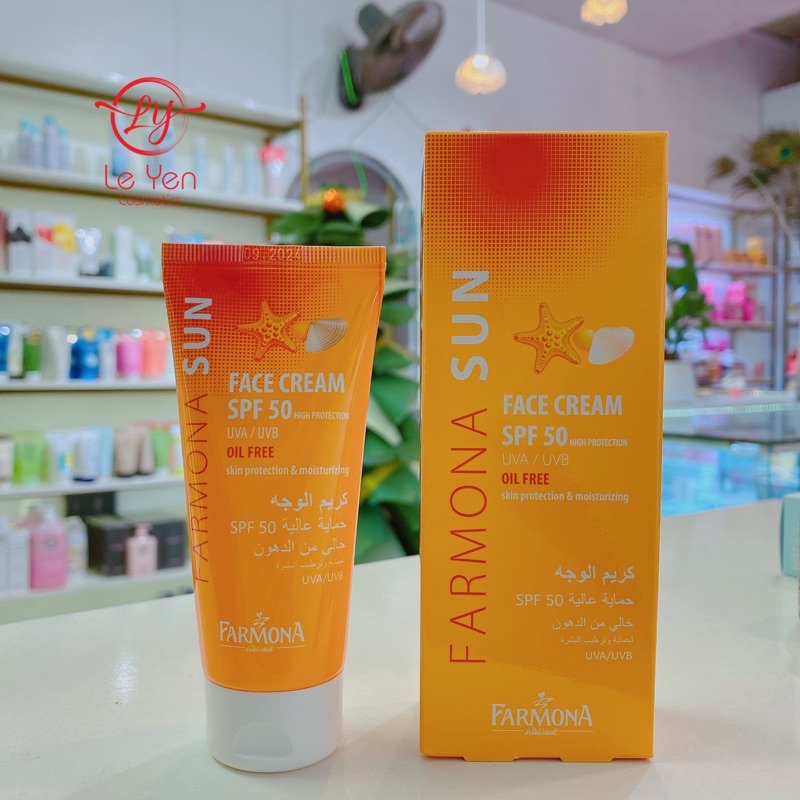 Kem chống nắng Farmona Sun Cho Da Nhạy Cảm, Nâng Tông Da Kiềm dầu 50ml