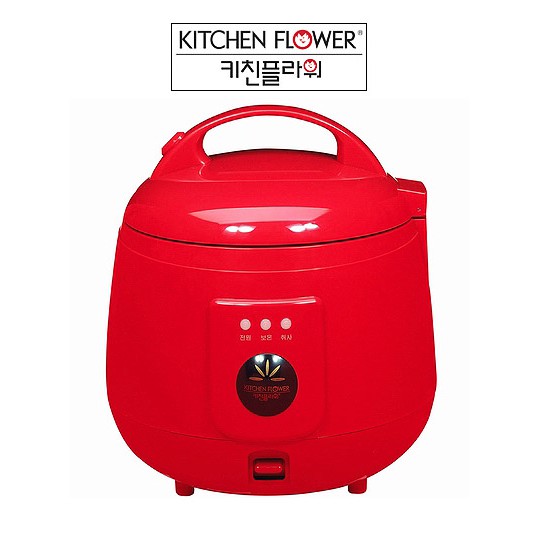 Nồi cơm điện lòng gang KITCHEN FLOWER - COOKIN, RM-NA10 1.0 Lít / Màu đỏ / Sản xuất & nhập khẩu Hàn Quốc / Chính hãng