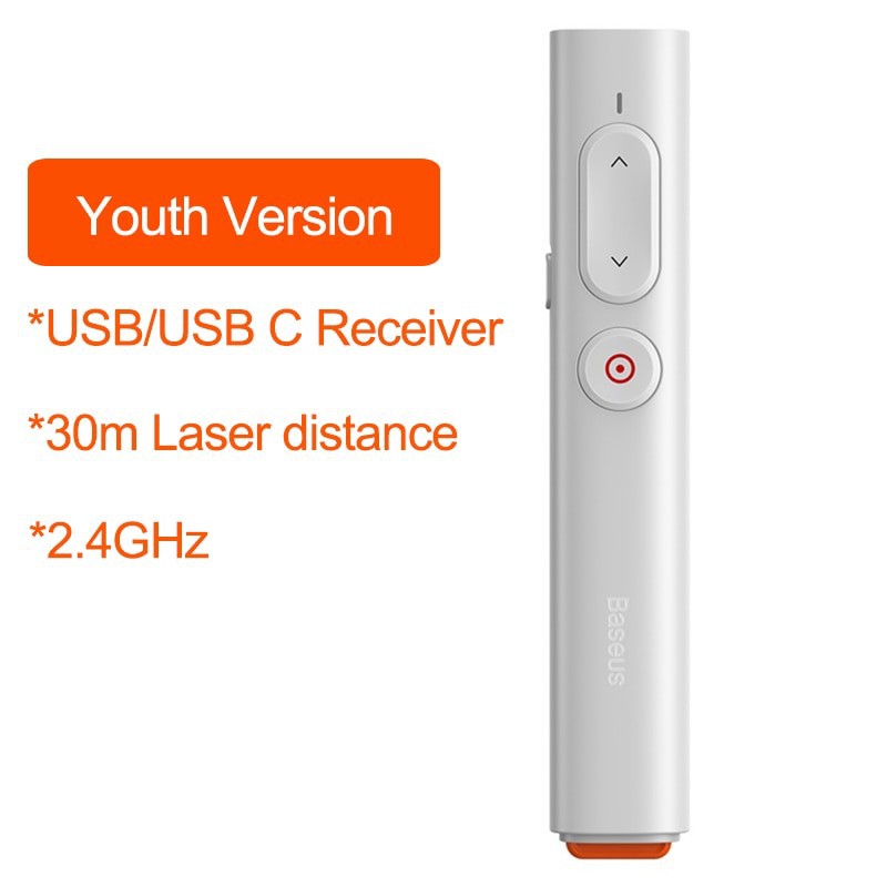 Bút Hỗ Trợ Trình Chiếu Laser Baseus Orange Dot PPT Chính Hãng