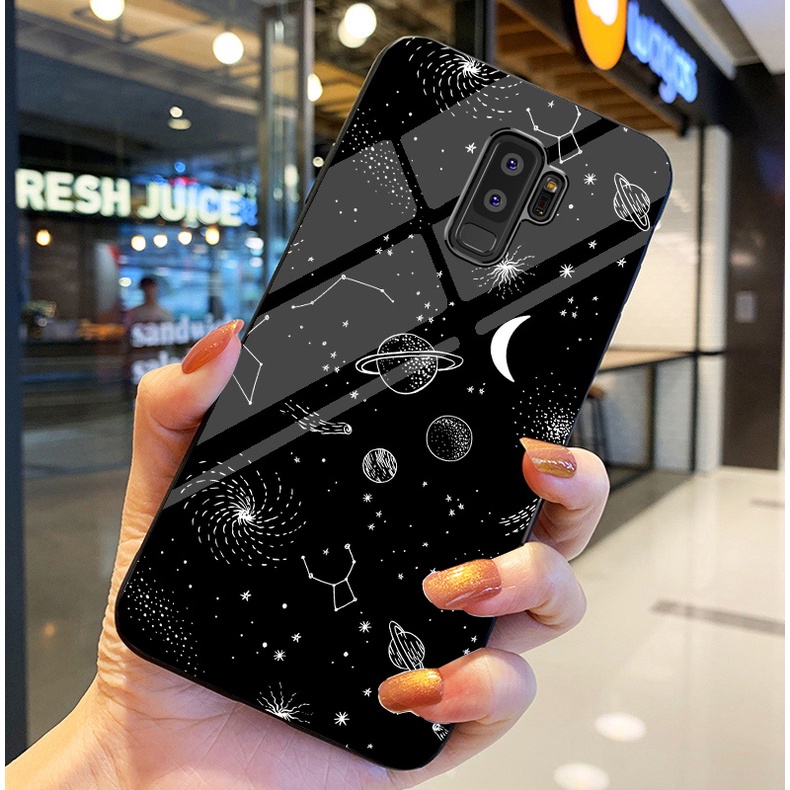 Ốp Lưng SAMSUNG GALAXY S9, S9 PLUS  Ốp kính bóng cao cấp Phi Hành Gia