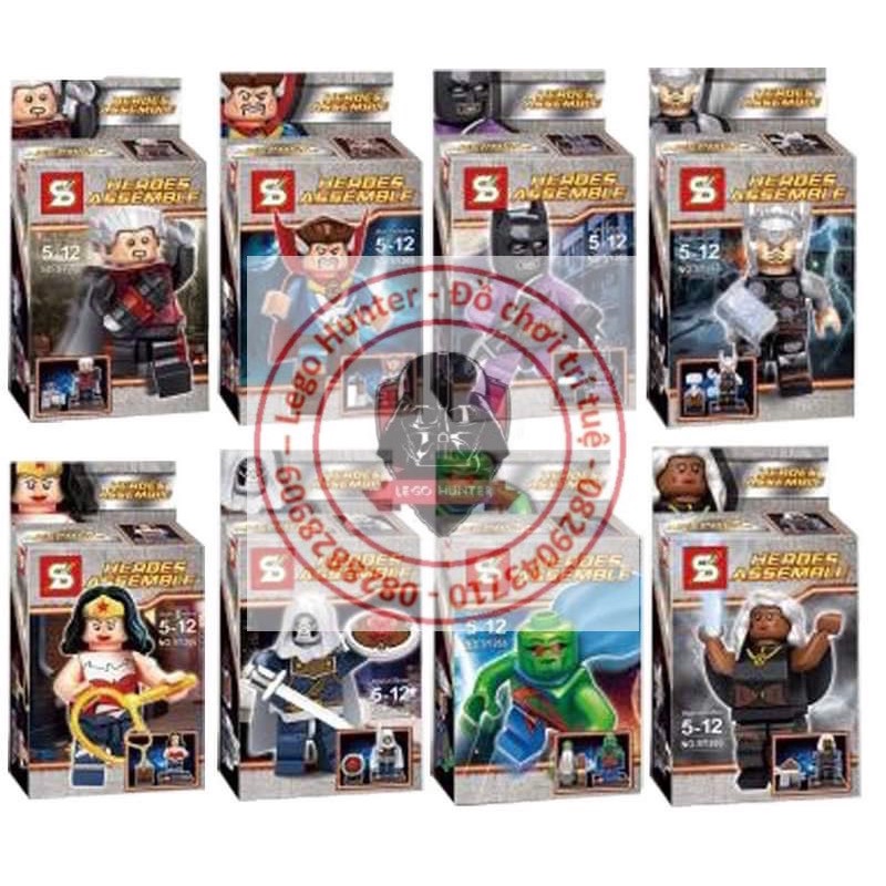 Nonlego SY 266 Marvel DC Superheroes minifigures mô hình lắp ráp các nhân vật siêu anh hùng