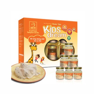 Nước yến dành cho trẻ em Kids Dream Song Yến - Hộp 6 lọ 70ml (13% tổ yến)