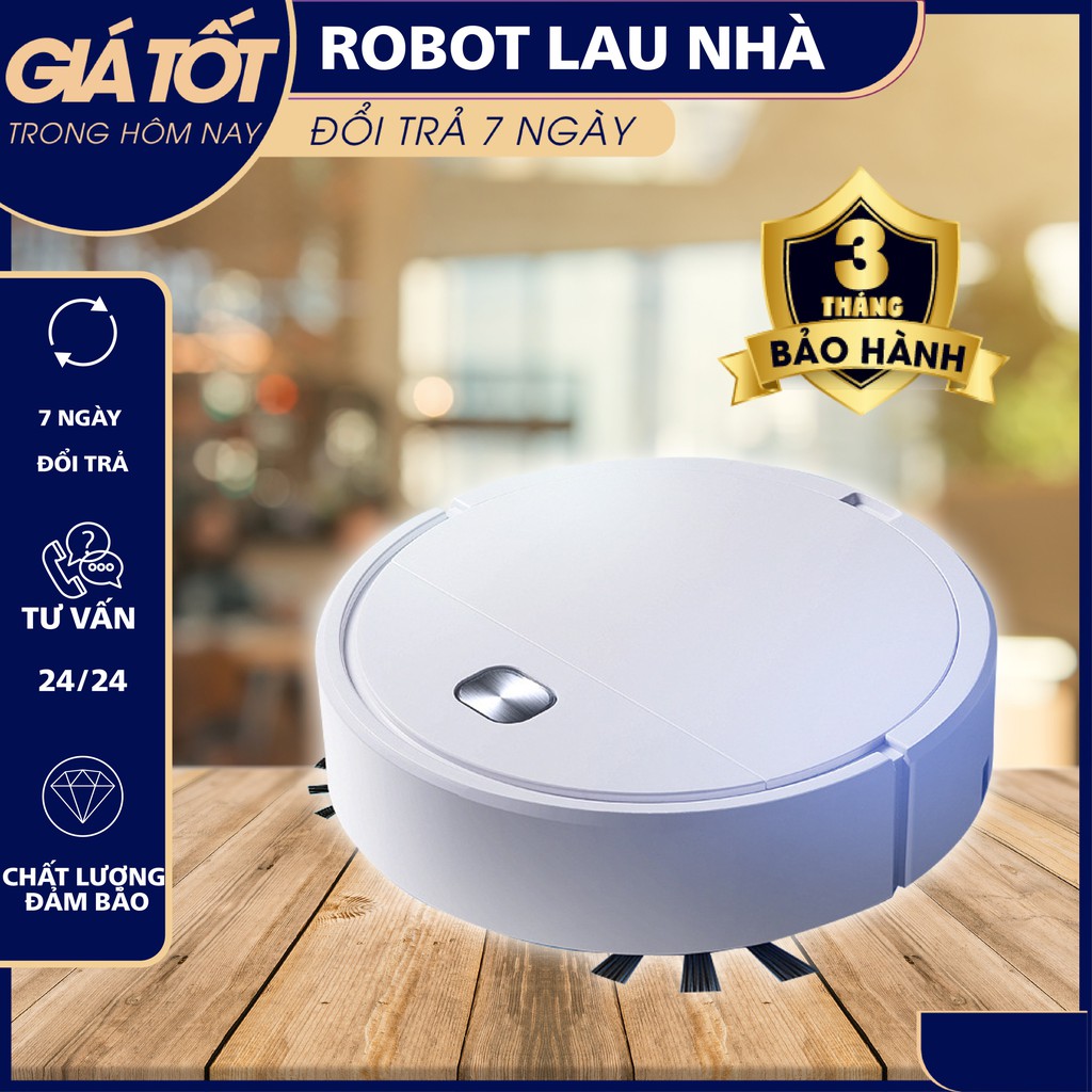 Máy hút bụi, Robot lau nhà thông minh, Robot lau nhà hút bụi sạc điện ES250