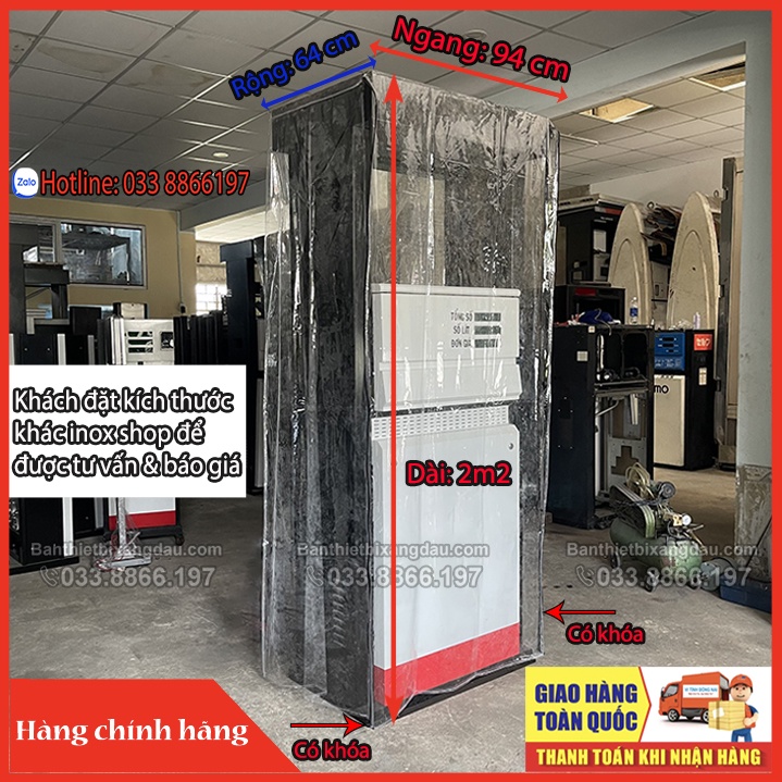 Bạt che cột bơm xăng dầu bằng nhựa Pvc trong suốt cao cấp