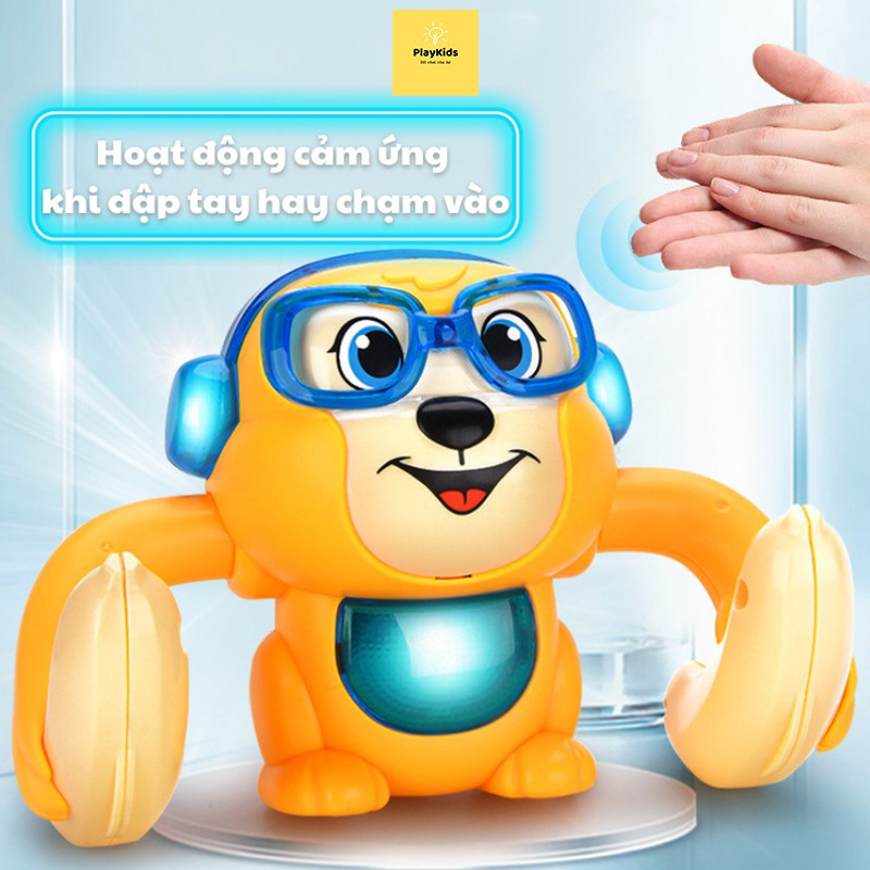Con Khỉ đồ chơi Có Âm Thanh Loại có thể điều khiển bằng giọng nói [Do Choi Con Khi]