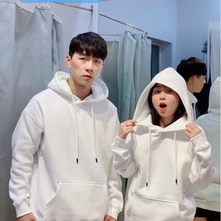 Áo hoodie nỉ trơn màu trắng size 10 kg đến 95kg - MÃ AGD1004