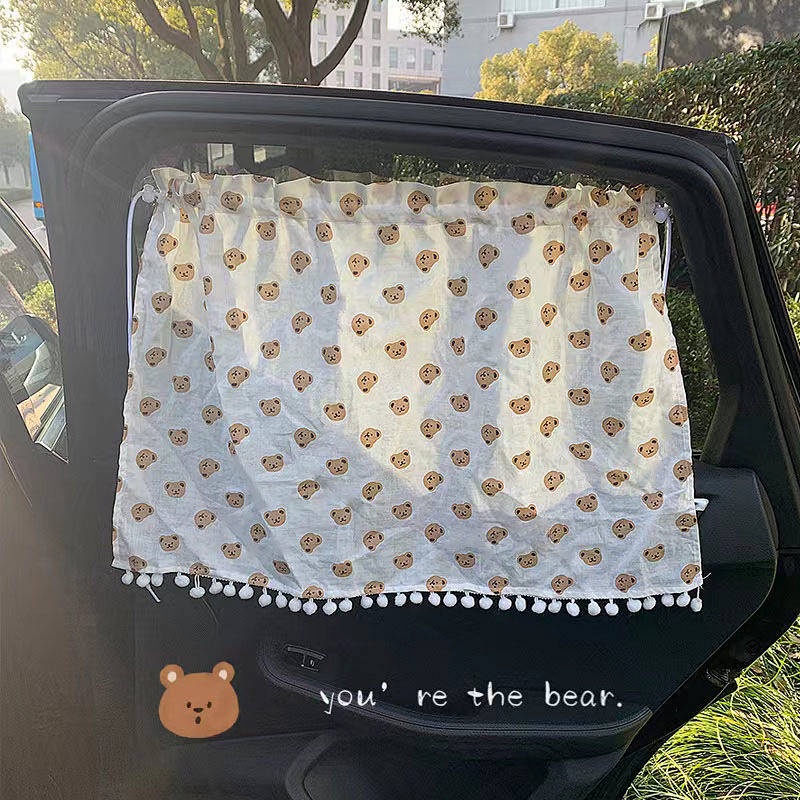 Rèm cửa sổ xe hơi bảo vệ chống nắng cách nhiệt có cốc hút thông dụng cho bé mzDg