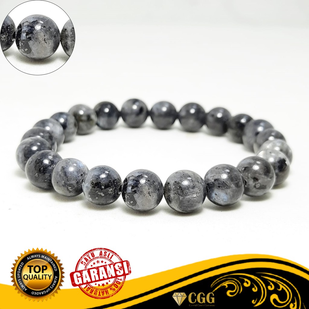 Vòng Tay Đá Labrador Agate Tự Nhiên Cho Nam Nữ