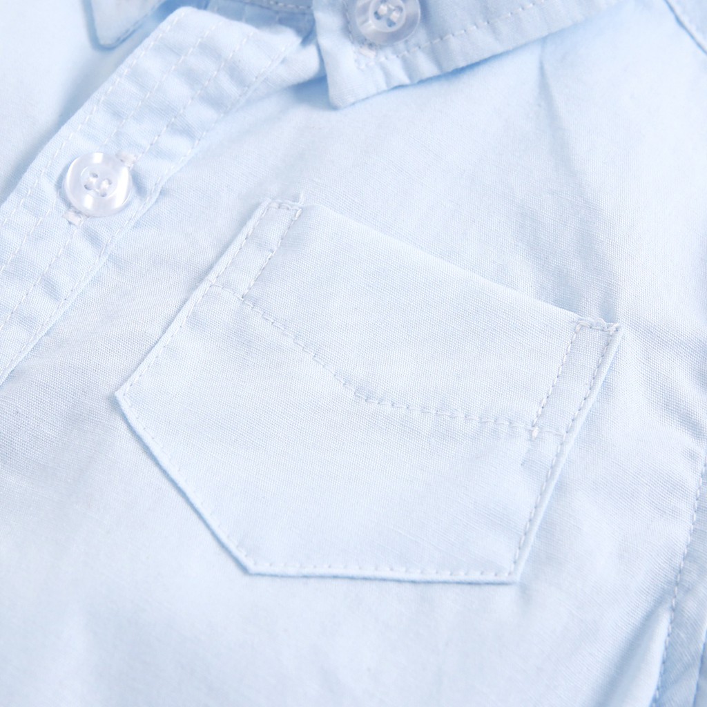 Set Đồ 2 Món Sanlutoz Đồ Liền Thân + Quần Ngắn Denim Cho Bé Trai Sơ Sinh