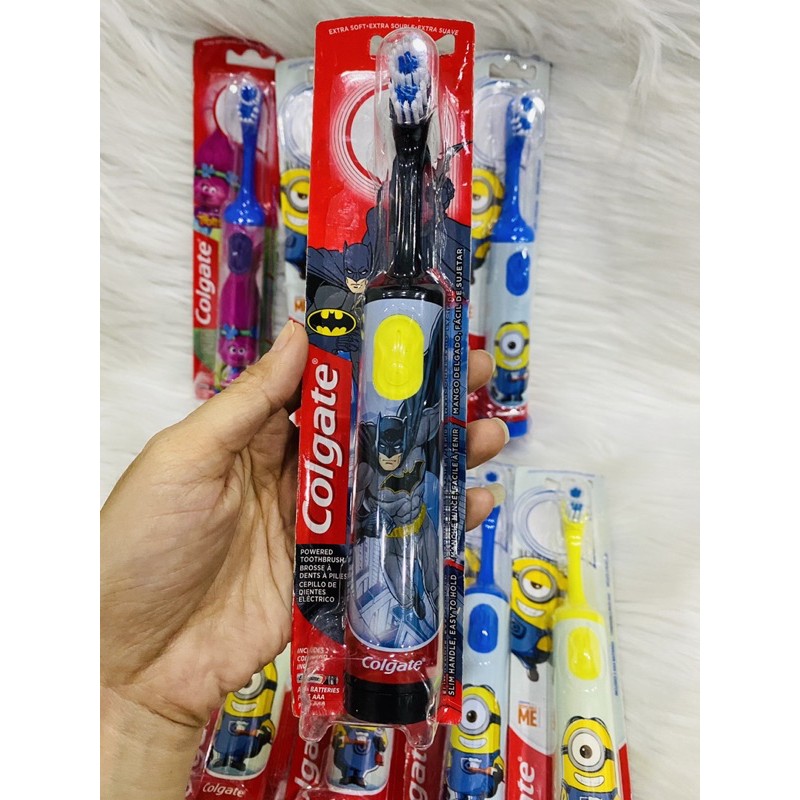 BÀN CHẢI ĐÁNH RĂNG COLGATE , ORAL B CHẠY BẰNG PIN DÀNH CHO TRẺ EM