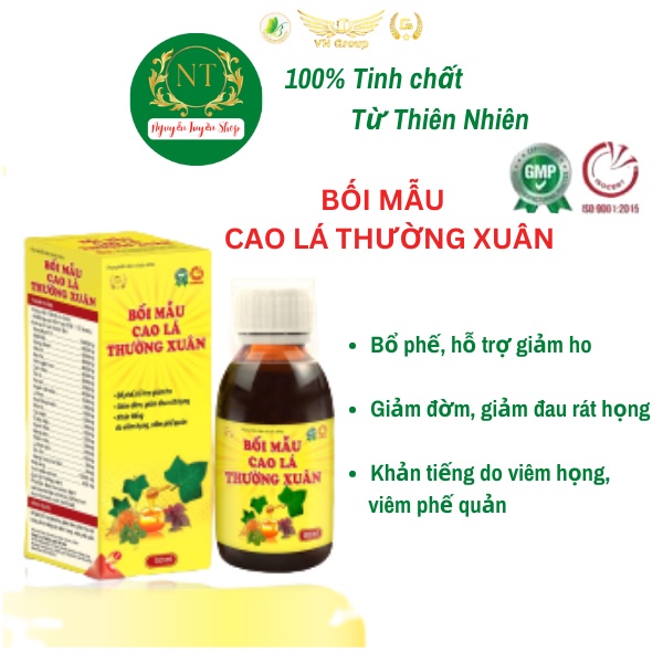 Bối mẫu cao lá thường xuân cắt cơn ho, long đờm, bổ phế - Tăng đề kháng từ Thảo dược thiên nhiên [ Chính hãng ]
