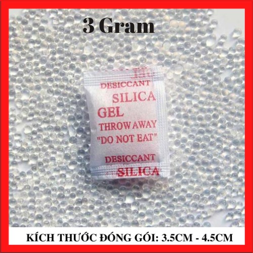 (Mới) Gói Chống Ẩm đóng túi 1kg loại 1/2/3/5/10/20/50/100/500g Silicagel - Hạt chống ẩm mốc, khử mùi